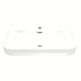 Umivaonik za Kupaonski Ormarić SAT Fusion od keramike u mat bijeloj boji s otvorom pro slavinu i preljevom