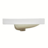 Umivaonik za Kupaonski Ormarić SAT Fusion od keramike u mat bijeloj boji s otvorom pro slavinu i preljevom