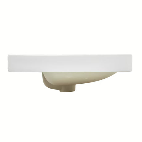 Umivaonik za Kupaonski Ormarić SAT Fusion od keramike u mat bijeloj boji s otvorom pro slavinu i preljevom