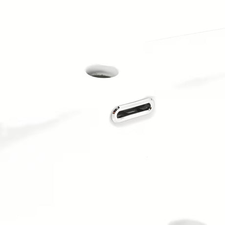 Bijeli sjajni keramički umivaonik za kupaonski ormarić SAT Fusion 100,6x46,3 cm sa središnjim otvorom i preljevom.