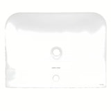 Bijeli keramički umivaonik za kupaonski ormarić SAT Fusion 60,5x46,3 cm s otvorom pro slavinu u sredini