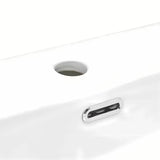 Bijeli keramički umivaonik za kupaonski ormarić SAT Fusion 60,5x46,3 cm s otvorom pro slavinu u sredini