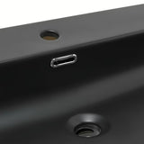 Namještajni keramički umivaonik SAT Fusion u mat crnoj boji s otvorom pro za slavinu u sredini