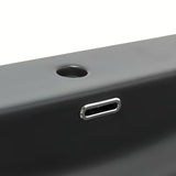 Namještajni keramički umivaonik SAT Fusion 60,5x46,3 cm u mat crnoj boji s preljevom