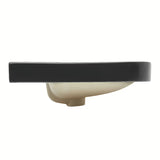 Namještajni keramički umivaonik SAT Fusion 60,5x46,3 cm u mat crnoj boji s preljevom