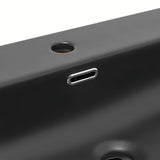 Keramički umivaonik za kupaonski ormarić SAT Fusion u mat crnoj boji s otvorom pro slavinu u sredini