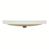 Umivaonik za Kupaonski Ormarić SAT Fusion od keramike u mat bijeloj boji s otvorom pro slavinu u sredini.