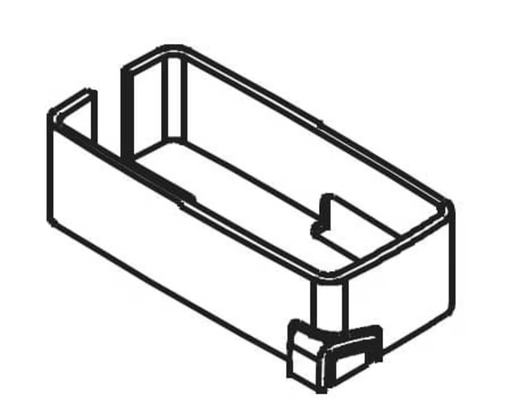 Zamjenski donji poklopac SAT Fusion u sjajnom kromu s crnim detaljima pro tuš kabina.