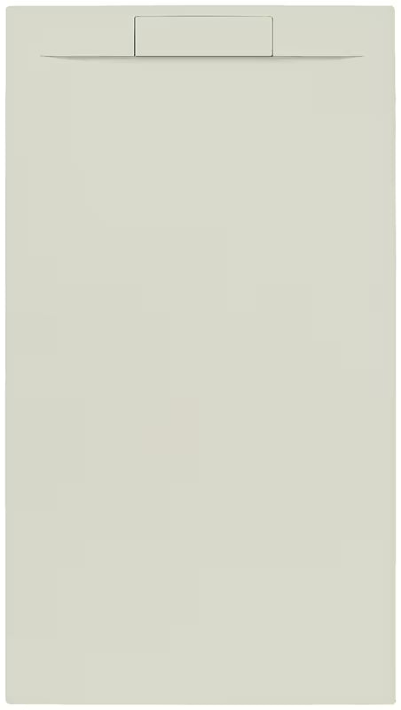 Pravokutna tuš kada SAT Fusion 100x90 cm od lijevanog mramora u boji beige