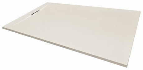 Pravokutna tuš kada SAT Fusion 140x80 cm od lijevanog mramora u boji beige