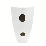 Samostojeći  keramički umivaonik SAT Fusion u bijeloj boji, promjera 50 cm