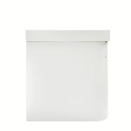 Viseća kupaonski ormarić SAT Fusion s keramičkim umivaonikom u mat bijeloj izvedbi