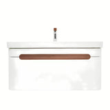 Viseća ormarić s umivaonikom SAT Fusion u mat bijeloj izvedbi sa zaobljenim kutovima