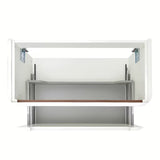 Viseća ormarić s umivaonikom SAT Fusion u mat bijeloj izvedbi sa zaobljenim kutovima