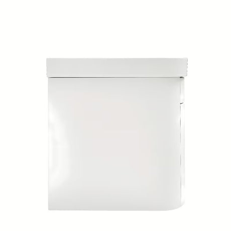 Viseća kupaonski ormarić SAT Fusion s keramičkim umivaonikom u mat bijeloj boji