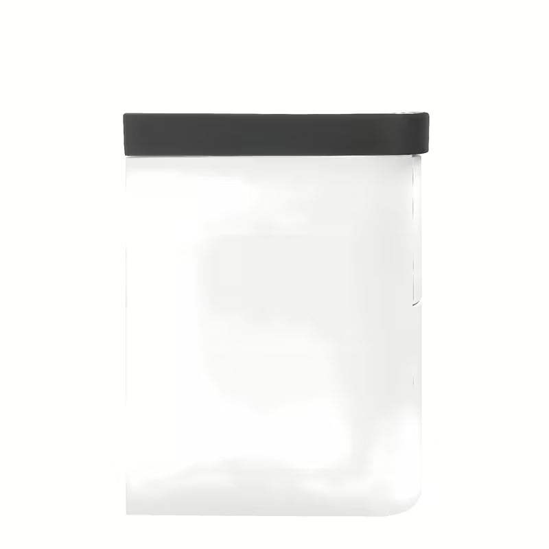 Viseća kupaonski ormarić SAT Fusion u mat bijeloj s keramičkim umivaonikom u mat crnoj