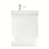 Viseća ormarić s umivaonikom SAT Fusion 97,5x53x45 cm u mat bijeloj s miješalicom bez odvoda