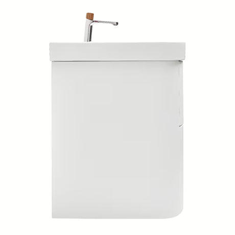 Viseća ormarić s umivaonikom SAT Fusion u mat bijeloj boji s dvije ladice