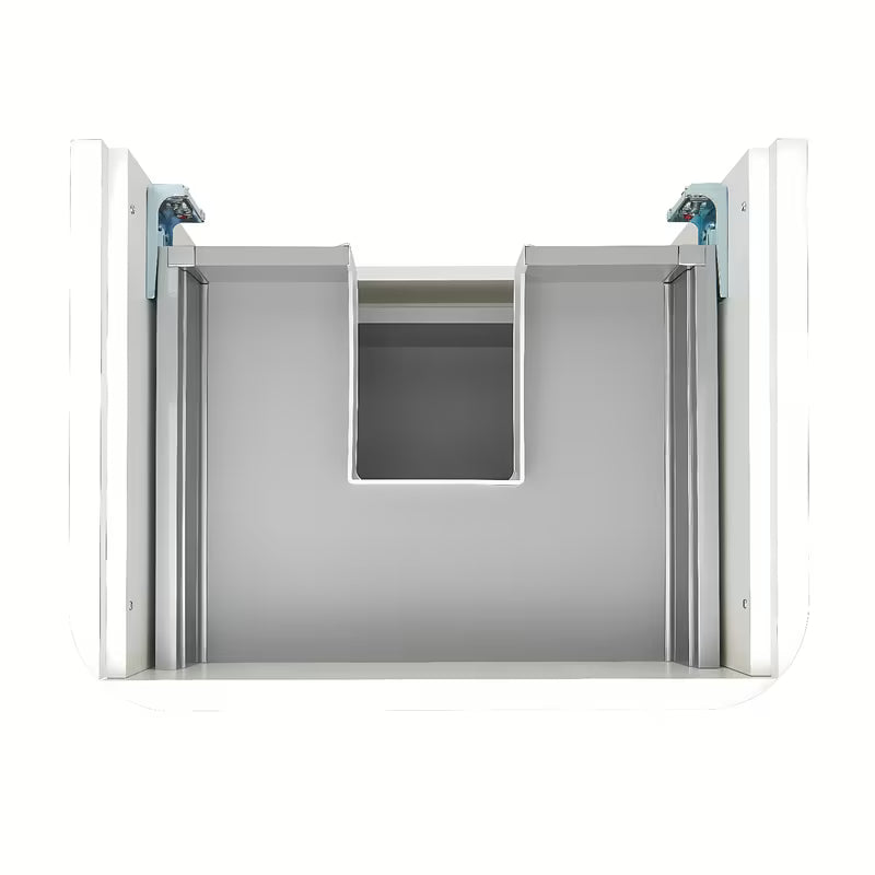 Viseća ormarić s namještajskim umivaonikom SAT Fusion u mat bijeloj boji s dvije ladice