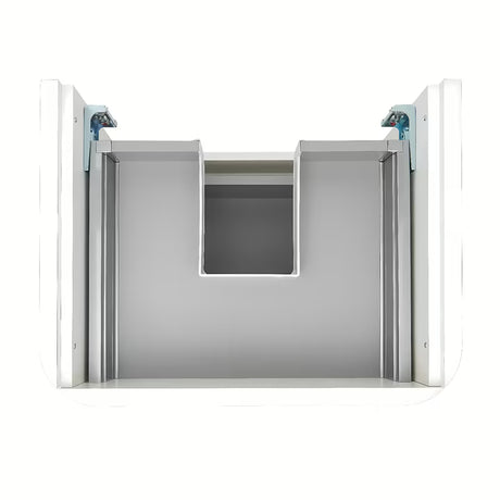 Viseća ormarić s namještajskim umivaonikom SAT Fusion u mat bijeloj boji s dvije ladice