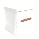 Viseća ormarić s umivaonikom SAT Fusion u mat bijeloj boji s dvije ladice