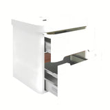 Viseća ormarić s umivaonikom SAT Fusion u mat bijeloj boji s dvije ladice