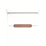 Viseća ormarić s umivaonikom SAT Fusion u mat bijeloj boji s dvije ladice