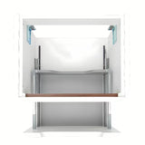 Viseća ormarić s keramičkim umivaonikom SAT Fusion u mat bijeloj izvedbi