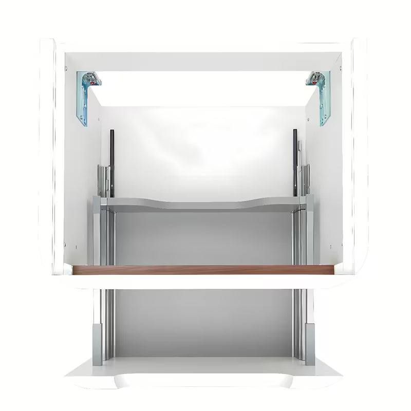 Viseća ormarić s keramičkim umivaonikom SAT Fusion u mat bijeloj izvedbi