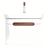 Viseća ormarić s umivaonikom SAT Fusion u mat bijeloj izvedbi sa zaobljenim kutovima