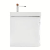 Viseća ormarić s umivaonikom SAT Fusion u mat bijeloj izvedbi sa zaobljenim kutovima