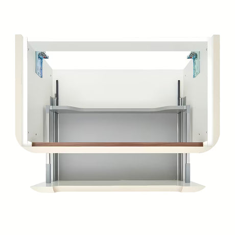 Viseća kupaonski ormarić SAT Fusion s keramičkim umivaonikom u mat bijeloj izvedbi