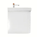 Viseća kupaonski ormarić SAT Fusion s keramičkim umivaonikom u mat bijeloj izvedbi