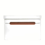 Viseća ormarić s umivaonikom SAT Fusion u mat bijeloj boji sa zaobljenim kutovima