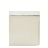 Viseća kupaonski ormarić SAT Fusion s keramičkim umivaonikom u mat pješčano bež boji