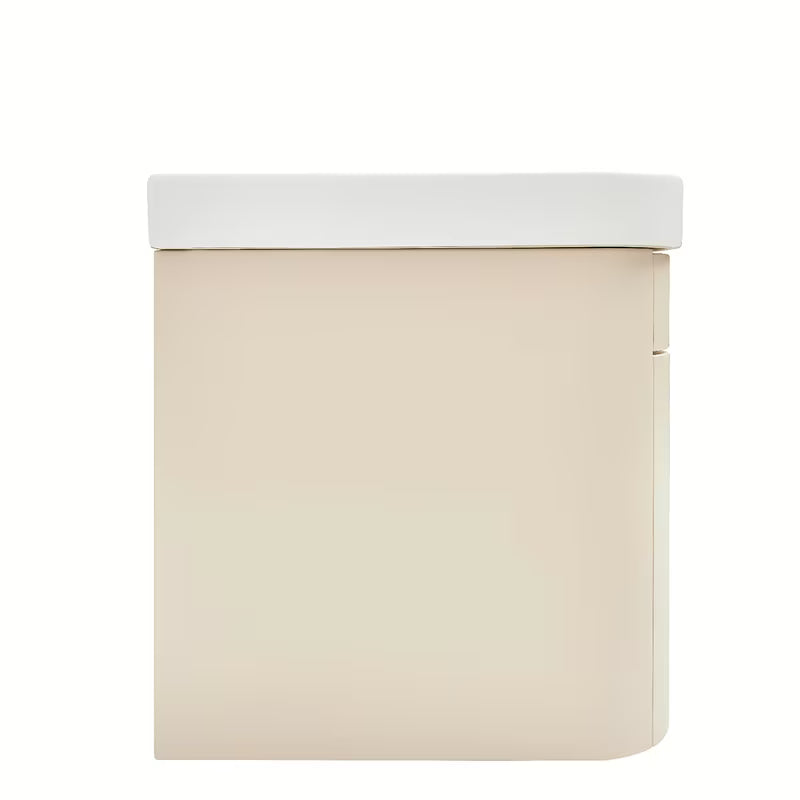 Viseća kupaonski ormarić s umivaonikom SAT Fusion u pješčano bež mat boji