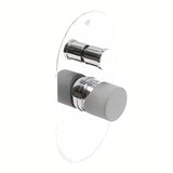 Podžbukna tuš i miješalica za kadu SAT Fusion u dizajnu betona s upravljanjem ručicom