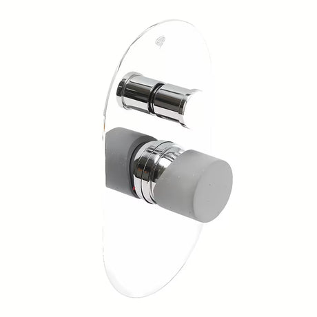 Podžbukna tuš i miješalica za kadu SAT Fusion u dizajnu betona s upravljanjem ručicom