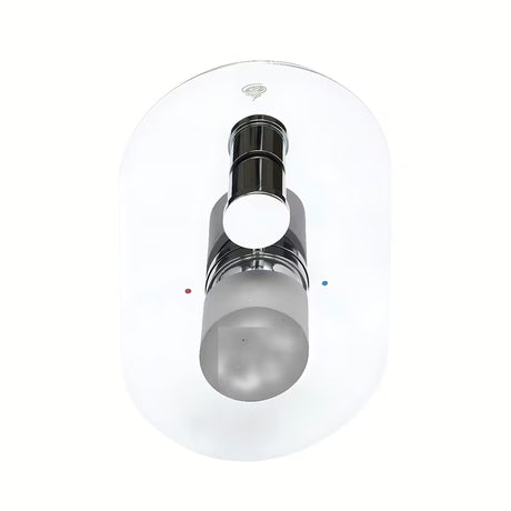 Podžbukna tuš i miješalica za kadu SAT Fusion u dizajnu betona s upravljanjem ručicom