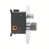 Podžbukna tuš i miješalica za kadu SAT Fusion u dizajnu betona s upravljanjem ručicom