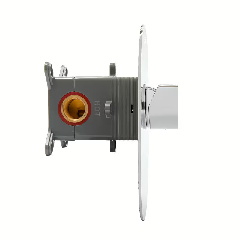 Podžbukna jednoručna baterija miješalica za tuš SAT Fusion u izvedbi od bijelog stakla pro modernu minimalističku kupaonicu.