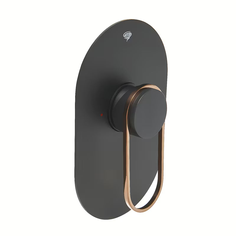 Podžbukna jednoručna baterija miješalica za tuš SAT Fusion u mat crnoj i brončanoj boji