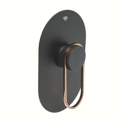 Podžbukna jednoručna baterija miješalica za tuš SAT Fusion u mat crnoj i brončanoj boji