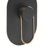 Podžbukna jednoručna baterija miješalica za tuš SAT Fusion u mat crnoj i brončanoj boji