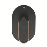 Podžbukna jednoručna baterija miješalica za tuš SAT Fusion u mat crnoj i brončanoj boji