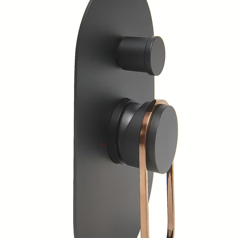 Podžbukna tuš i miješalica za kadu SAT Fusion u crno-brončanoj izvedbi s jednoručnim upravljanjem