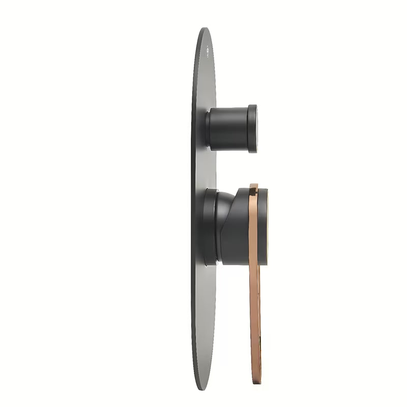 Podžbukna tuš i miješalica za kadu SAT Fusion u crno-brončanoj izvedbi s jednoručnim upravljanjem