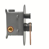 Podžbukna tuš i miješalica za kadu SAT Fusion u crno-brončanoj izvedbi s jednoručnim upravljanjem