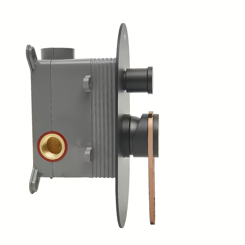 Podžbukna tuš i miješalica za kadu SAT Fusion u crno-brončanoj izvedbi s jednoručnim upravljanjem