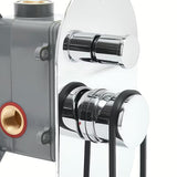 Podžbukna miješalica za tuš SAT Fusion s ručicom u sjajnoj crnoj izvedbi.